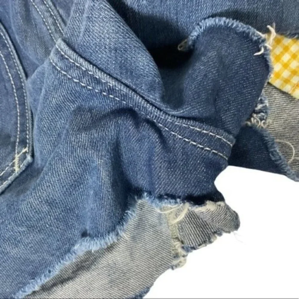 Anthropologie Pilcro & the Letterpress Fit /Stet distressed jagged cut shorts 27 - Picture 9 of 11